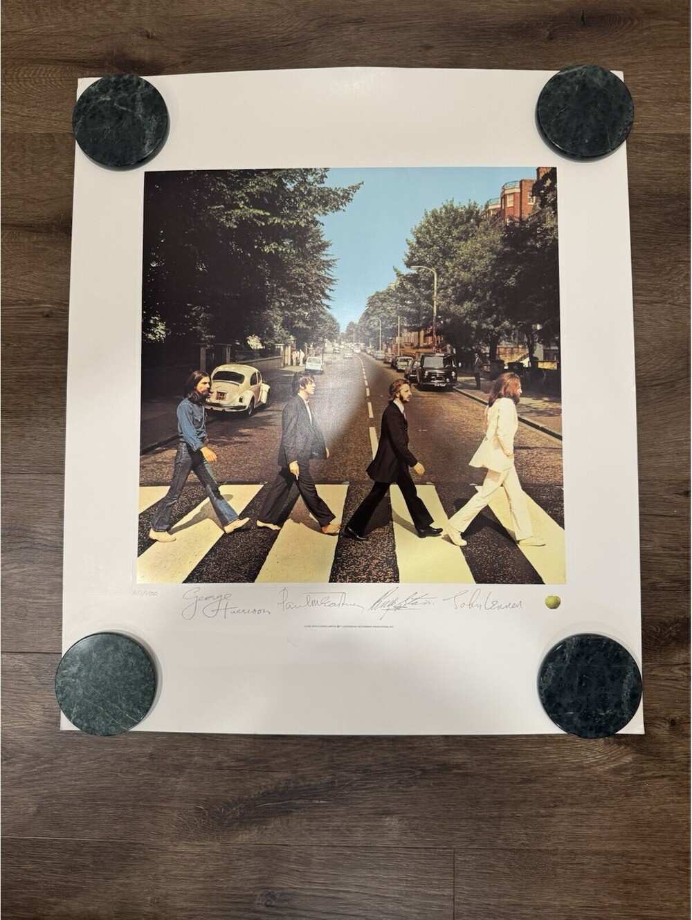 The Beatles Abbey Road Iconic Album Cover Lithograph Ultra Rare Not Plate Signed
